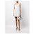 Vestido mini de chiffon com bolinhas da Self Portrait Branco - vista 3