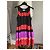 Sonia Rykiel Kleid aus Seidenchiffon mit Rüschen Mehrfarben - Ansicht 2