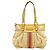 Céline Celine Macadam Canvas Leder Schultertasche Gelb