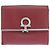 Billetera de cuero Gancini Salvatore Ferragamo Roja