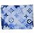 Louis Vuitton Blaue Aquarell-Strandtuch