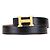 Cintura reversibile Constance H in Epsom e Swift nera di Hermès Nero