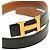 Cintura reversibile Constance H in Epsom e Swift nera di Hermès Nero - vista 4