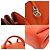 Hermès Pochette Hermes Vespa in pelle di Capra Arancione - vista 9