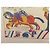 Hermès SCARF HERMES IN ONORE DI GUILLAUME DUBIGEON 90 SETA ARANCIONE - vista 9