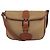 VINTAGE LANCEL HANDTASCHE AUS BRAUNEM CANVAS MESSENGER BAG