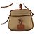 VINTAGE LANCEL HANDTASCHE AUS BRAUNEM CANVAS MESSENGER BAG - Ansicht 9