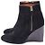 Stivaletti con zeppa Lanvin in suede nero - vista 3