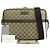 Borsa a tracolla in tela GG Gucci 449173 Marrone Beige