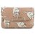 Cartera de cuero con estampado de gato Miu Miu Rosa Blanco