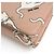 Cartera de cuero con estampado de gato Miu Miu Rosa Blanco - vista 5