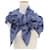 Hermès Sciarpa in cashmere e seta Hermes blu  - vista 2
