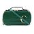 Borsa a spalla in pelle goffrata Chloé Green Verde