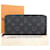 Portefeuille horizontal Zippy Monogram Eclipse Louis Vuitton Toile Monogramme