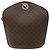 Céline Borsa a spalla in tela Macadam CELINE in pelle PVC marrone oro Auth bs27542 D'oro - vista 13