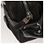 Borsa a spalla Gancini in tela nera e argento autentica Salvatore Ferragamo 127847 - vista 14