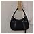 Borsa a spalla Salvatore Ferragamo in tela nera e argento autentica BA3712 Nero - vista 21