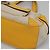Bolso de mano Gancini de lona amarilla y plata de Salvatore Ferragamo Auth 128676 Amarillo - vista 10