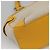 Bolso de mano Gancini de lona amarilla y plata de Salvatore Ferragamo Auth 128676 Amarillo - vista 13