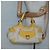 Bolso de mano Gancini de lona amarilla y plata de Salvatore Ferragamo Auth 128676 Amarillo - vista 21