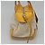Bolso de mano Gancini de lona amarilla y plata de Salvatore Ferragamo Auth 128676 Amarillo - vista 4