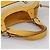 Bolso de mano Gancini de lona amarilla y plata de Salvatore Ferragamo Auth 128676 Amarillo - vista 7