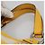 Bolso de mano Gancini de lona amarilla y plata de Salvatore Ferragamo Auth 128676 Amarillo - vista 8