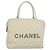 Borsa Boston in tela bianca CC Auth 115293 della linea sportiva CHANEL Bianco