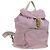 Zaino PRADA in nylon rosa argento Auth fm4758