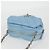 CHANEL Borsa a Spalla Matelassé con Catena in Pelle di Agnello Blu Oro CC Auth 127168SM D'oro - vista 6
