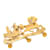 HERMÈS - Hermès Christmas Carriage Brooch in Gold Metal Golden  - view 5