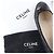 Céline CELINE - Ballerine in pelle nera Celine Triomphe con glitter (T39) Nero - vista 13