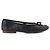 Céline CELINE - Ballerine in pelle nera Celine Triomphe con glitter (T39) Nero - vista 2