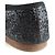 Céline CELINE - Ballerine in pelle nera Celine Triomphe con glitter (T39) Nero - vista 8
