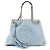 GUCCI - Borsa tote Gucci Soho in pelle grana blu chiaro