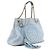 GUCCI - Borsa tote Gucci Soho in pelle grana blu chiaro - vista 2