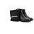 CHANEL - Stivaletti Chanel CC in pelle nera (taglia 37) Nero - vista 7