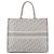 DIOR - Große Dior Book Tote Tasche aus grauem Dior Oblique Canvas - Ansicht 3