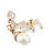 CHANEL - Boucles d'oreilles Chanel en métal doré champagne - vue 4