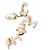 CHANEL - Boucles d'oreilles Chanel en métal doré champagne - vue 5