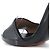 CHLOÉ - Sandali con tacco Chloé in pelle nera e bianca (T37) Nero - vista 4