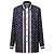 LOUIS VUITTON - Camicia da pigiama Monogram Louis Vuitton in seta blu navy e bianca (T36)