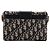 DIOR - Borsa a tracolla 30 Montaigne Box Dior in tela e pelle blu navy - vista 3