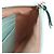 GUCCI - Pochette Gucci GG Marmont in pelle chevron blu pastello - vista 8