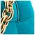 BOTTEGA VENETA - Borsa a spalla Chain Cassette in suede blu turchese - vista 6