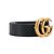 GUCCI - Cinturón Gucci GG con hebilla de cuero negro (T75) - vista 2
