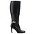 Céline CELINE - Botas de tacón Celine en cuero negro (T37) - vista 2