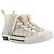 DIOR - B23 Dior Sneakers aus grauem schrägem Canvas (Größe 38,5) Weiß