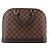 LOUIS VUITTON - Bolsa Louis Vuitton Alma PM em canvas xadrez ébano - vista 3