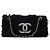 CHANEL - Borsa a spalla Chanel Natura in tweed blu navy